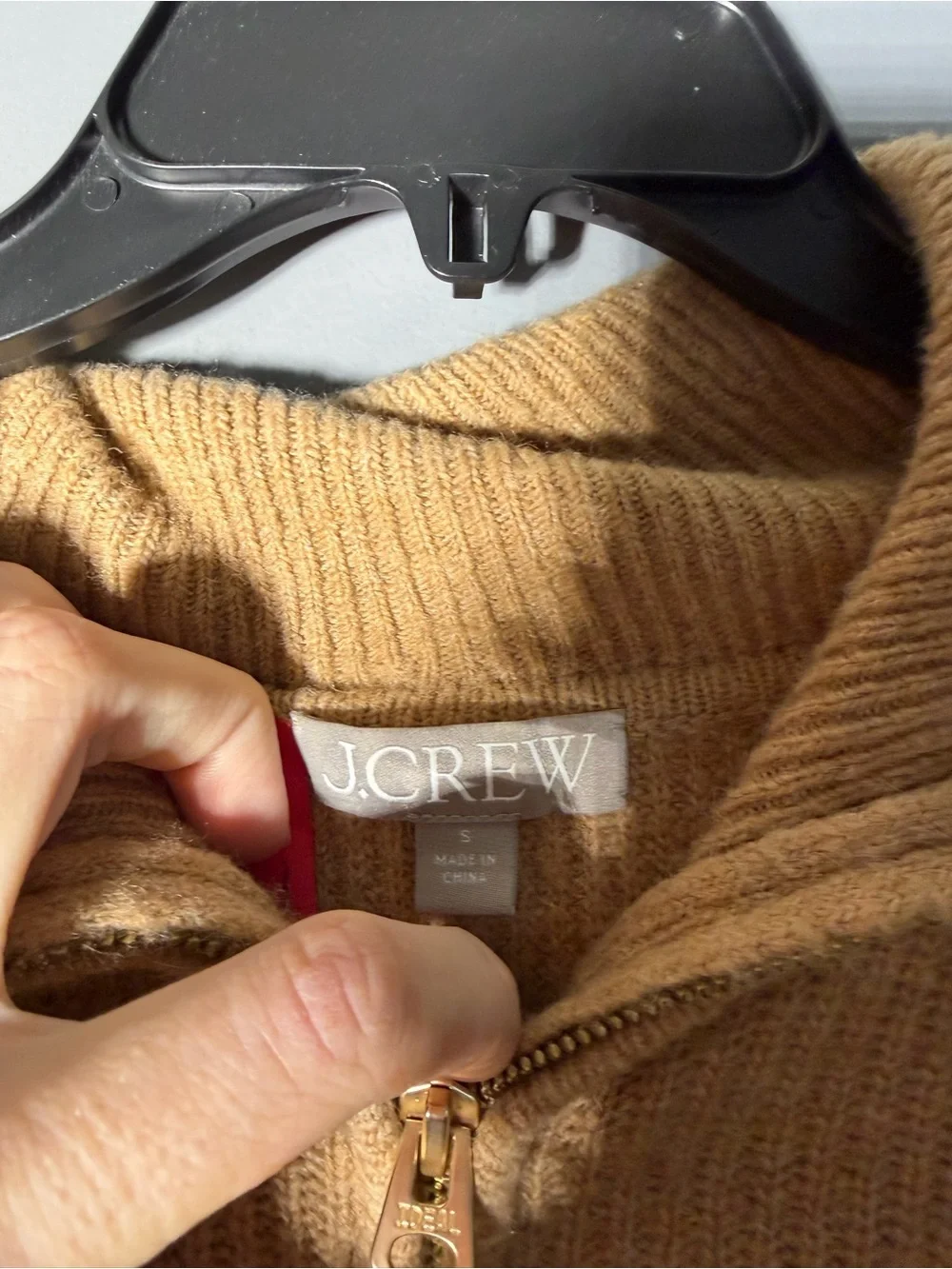 J.Crew Half Zip Stretch Sweater Size Small